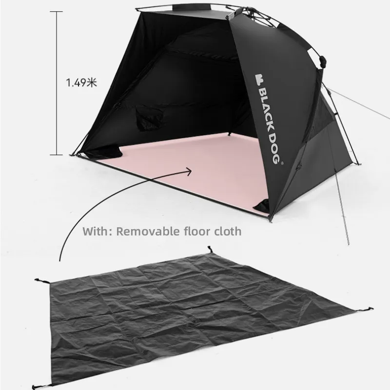 Imagem -04 - Naturehike&blackdog 23 Pessoas Tenda Automática Tenda de Campismo Ultraleve à Prova de Água para Viagens ao ar Livre Tenda de Praia Tenda com Toldo de Abertura Rápida