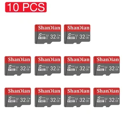 10 PCS Memory Card 64GB LOT Mini SD Card Flash Drive 32GB U1  Memoria TF Card for Mobile Phone Tablet Robot UAV 16GB USB Stick