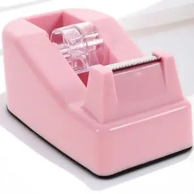 

Sturdy Plastic Tape Dispenser Small Office Desk Cutter Tool For Home Portable Desktop Stationery Organizer Efficient