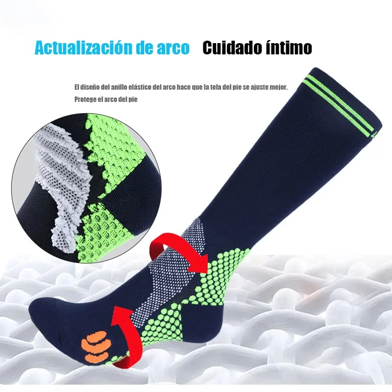 Running Compression Socks 20-30 mmHg Men Women Rugby Marathon Cycling Football Sports Socks Varicose Veins Pain Relief Care Sock