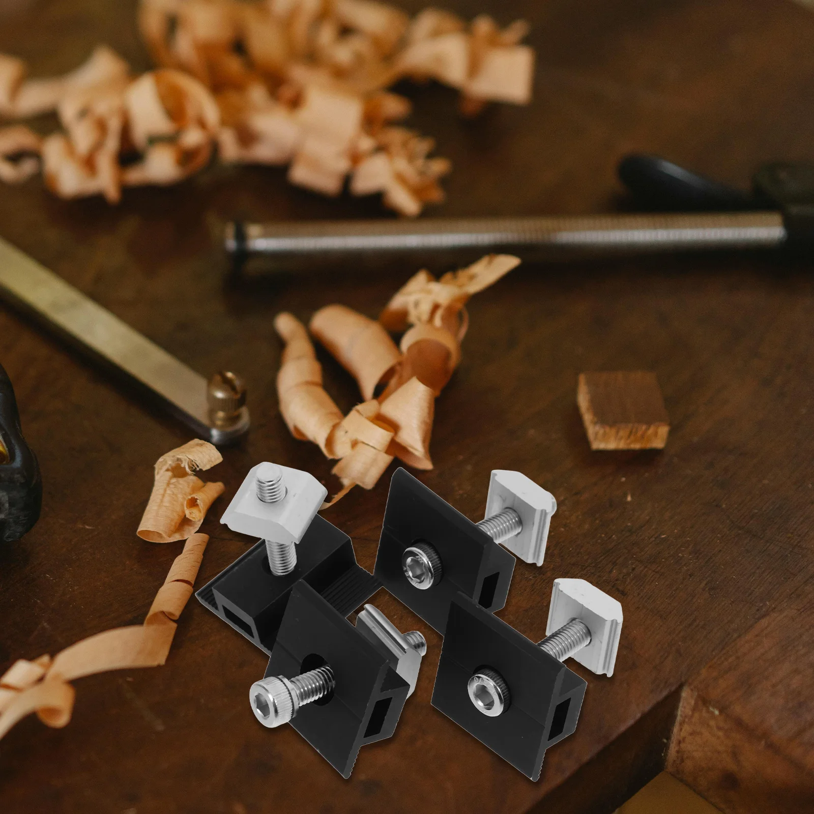 4 قطعة لوحة طاقة شمسية منتصف المشابك الألومنيوم قابل للتعديل دائم تصاعد بين قوسين آمنة سقف تصاعد الأجهزة للألواح الشمسية