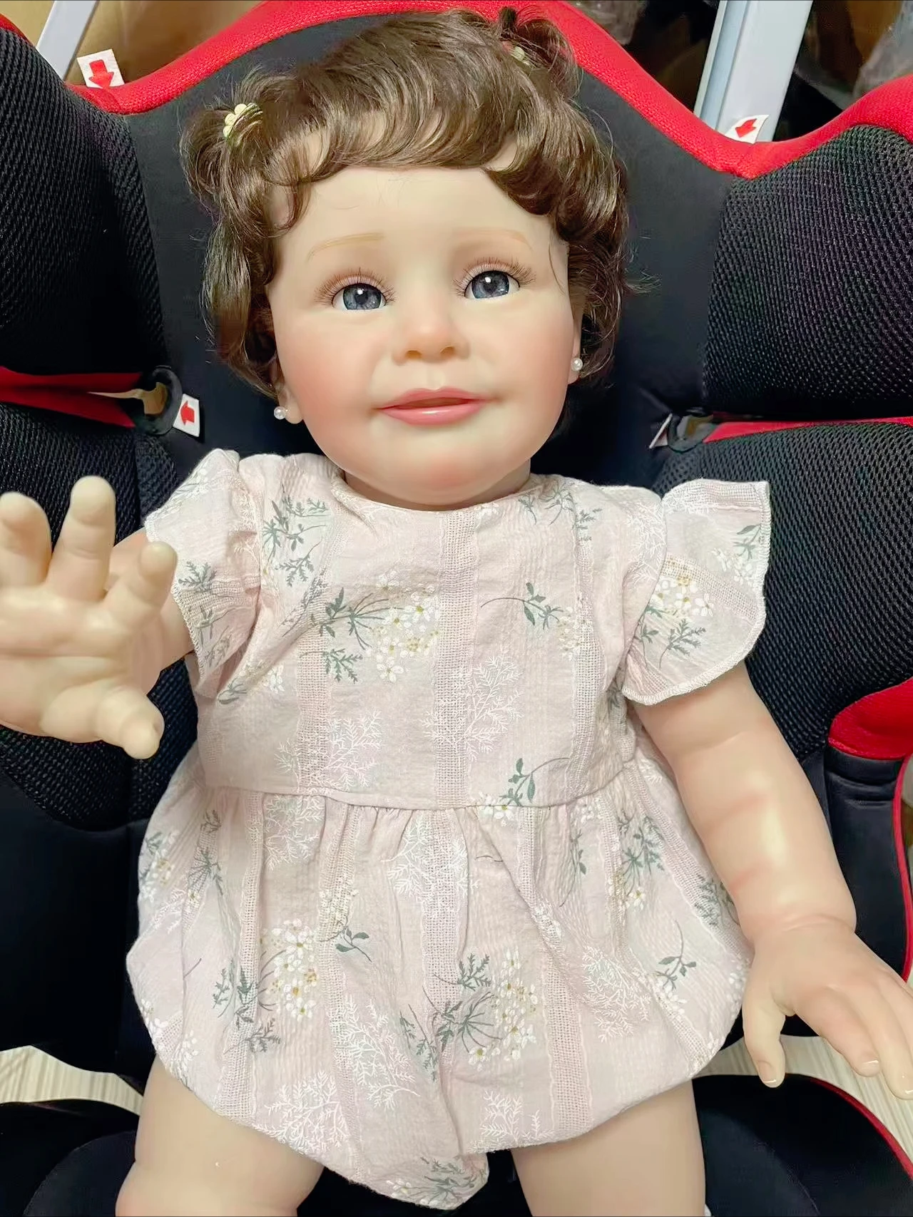 25Inch With Visible Veins Hand-Rooted Hair Soft Cloth Body Lifelike Toddler Multiple Layers Painting Cute Pretty Zoe Reborn Doll