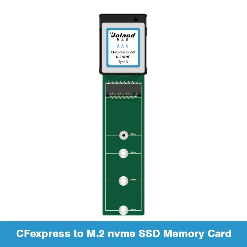 بطاقة توسيع CFexpress إلى M.2 NVMe SSD بطاقة ذاكرة تخزين محول CFe