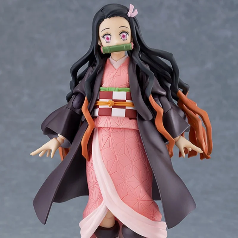 14cm New Demon Slayer Kamado Nezuko Figma 508-Dx Tanjiro 498-Dx Movable Body Joint Action Figure Toy Birthday Surprise Gifts