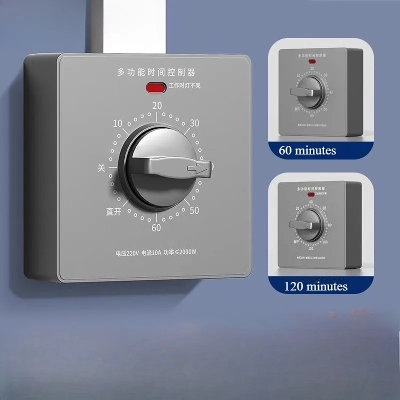 Type 86 Water Pump Timing Controller 220V Mechanical Countdown Automatic Power-off Time Timing Switch Panel