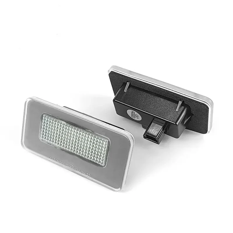 

2 шт. безошлебовые светодиодные лампы 3W 12V для Tesla Model S 2017-2022 ​ Светодиодные лампы для подсветки номерного знака Model X 2016-2021 2022, белые, SMD, 18 LED