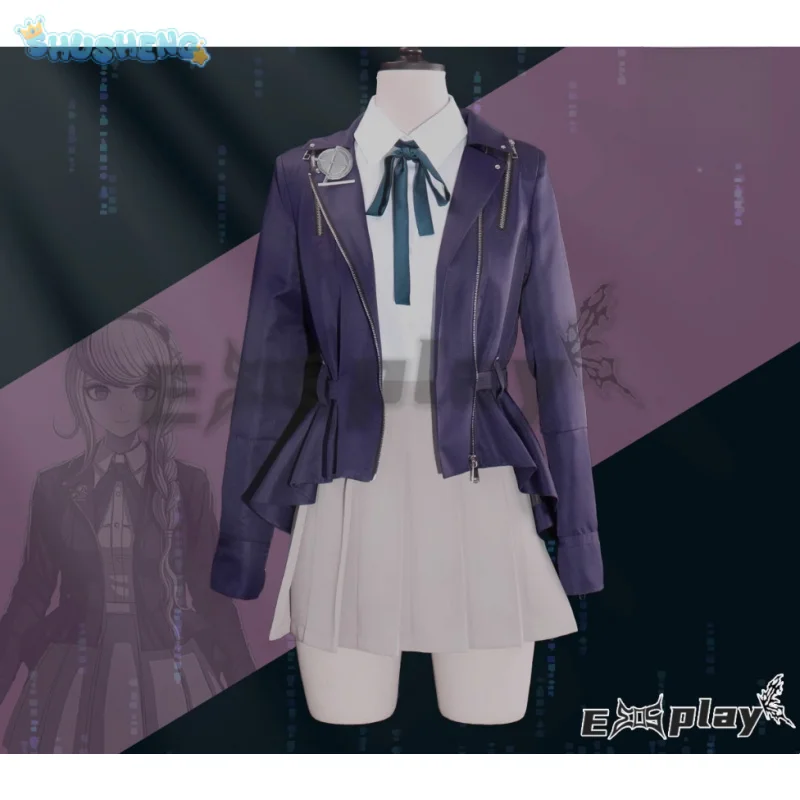 

HUNDRED LINE -Last Defense Academy- Kirifuji Nozomi Cosplay Costume Halloween JK Uniform Coat Skirt Shirt Tie Campus Woman Set