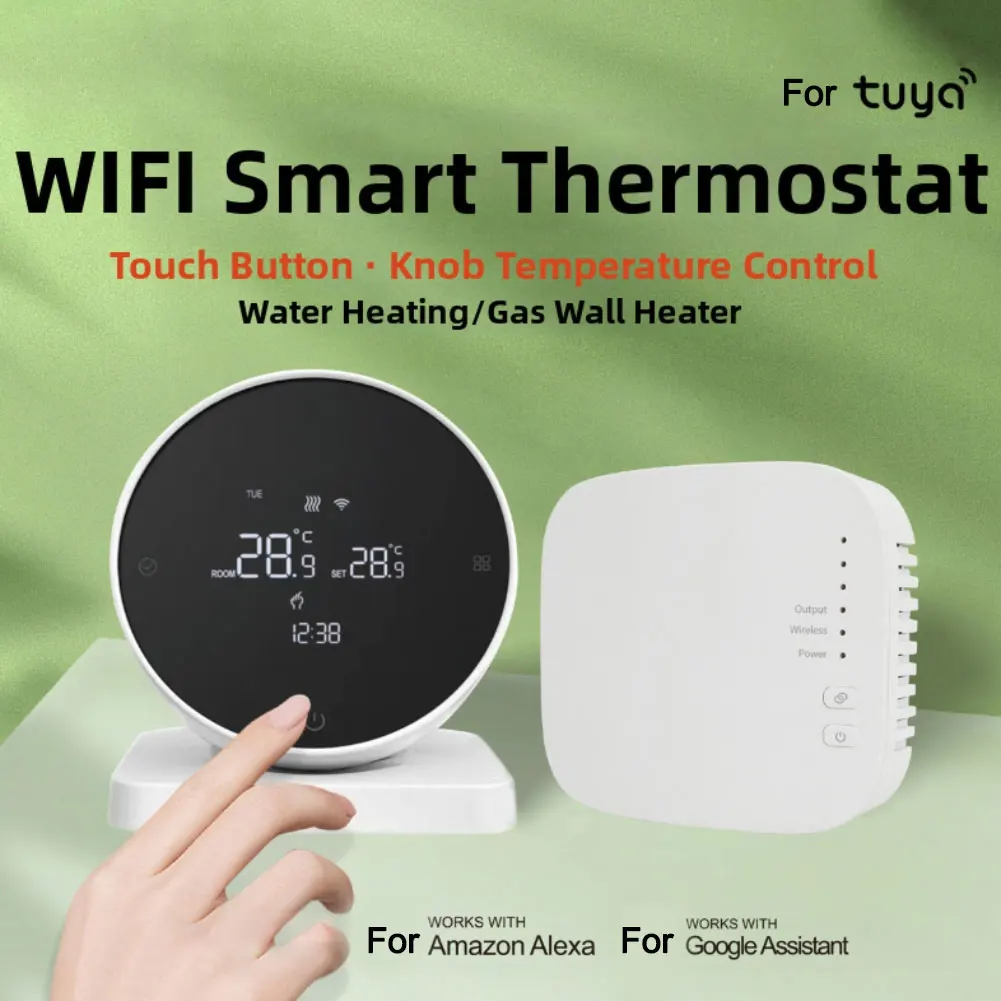 WiFi for enabled Smart Thermostat Works with For tuya App and For ALEXA for Hands-Free Scheduling and Real-Time Adjustment