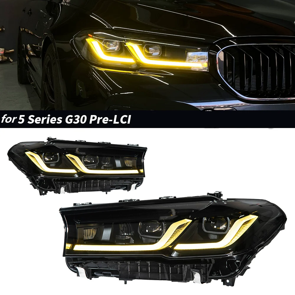 

LED Headlight Assembly For BMW 5 Series G30 G38 18-20 modified new style Front lamp DRL low high beam Turn Signal