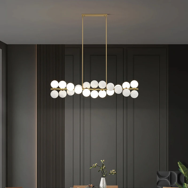 

French ceiling glass chandelier with gold stainless steel lustre, dimmable, for living room dining room home decoration