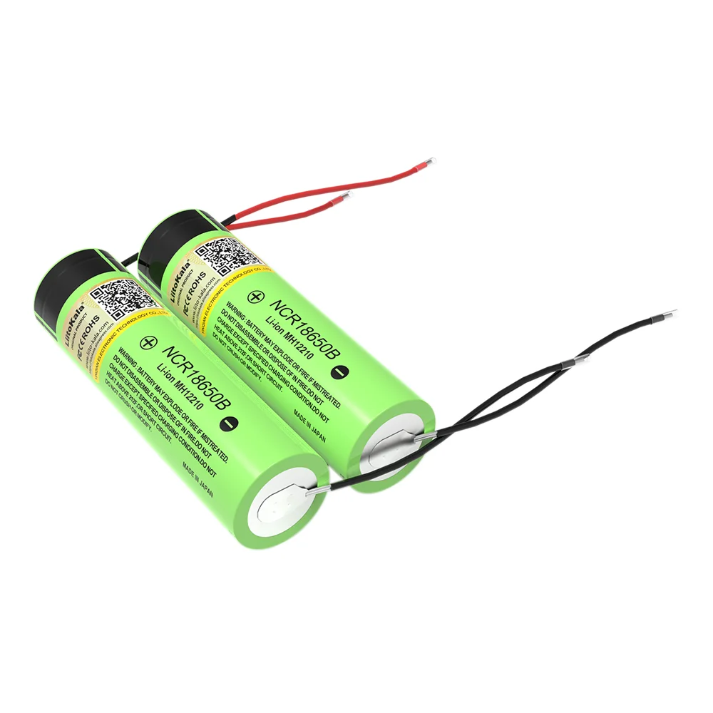 LiitoKala oryginalny NCR18650B 3.7v 3400mAh 18650 akumulator litowy DIY kabel silikonowy baterie