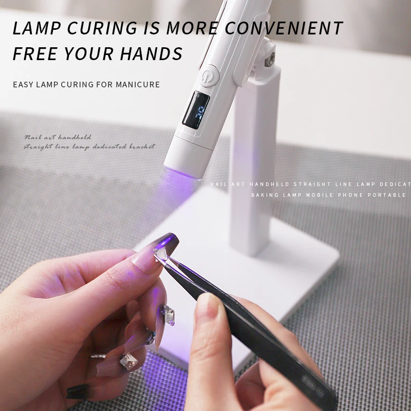 Lampe à ongles Uv Led-pin Cure Cradle lampe de poche sans fil Rechargeable professionnel Gel de séchage équipement de manucure pour ongles