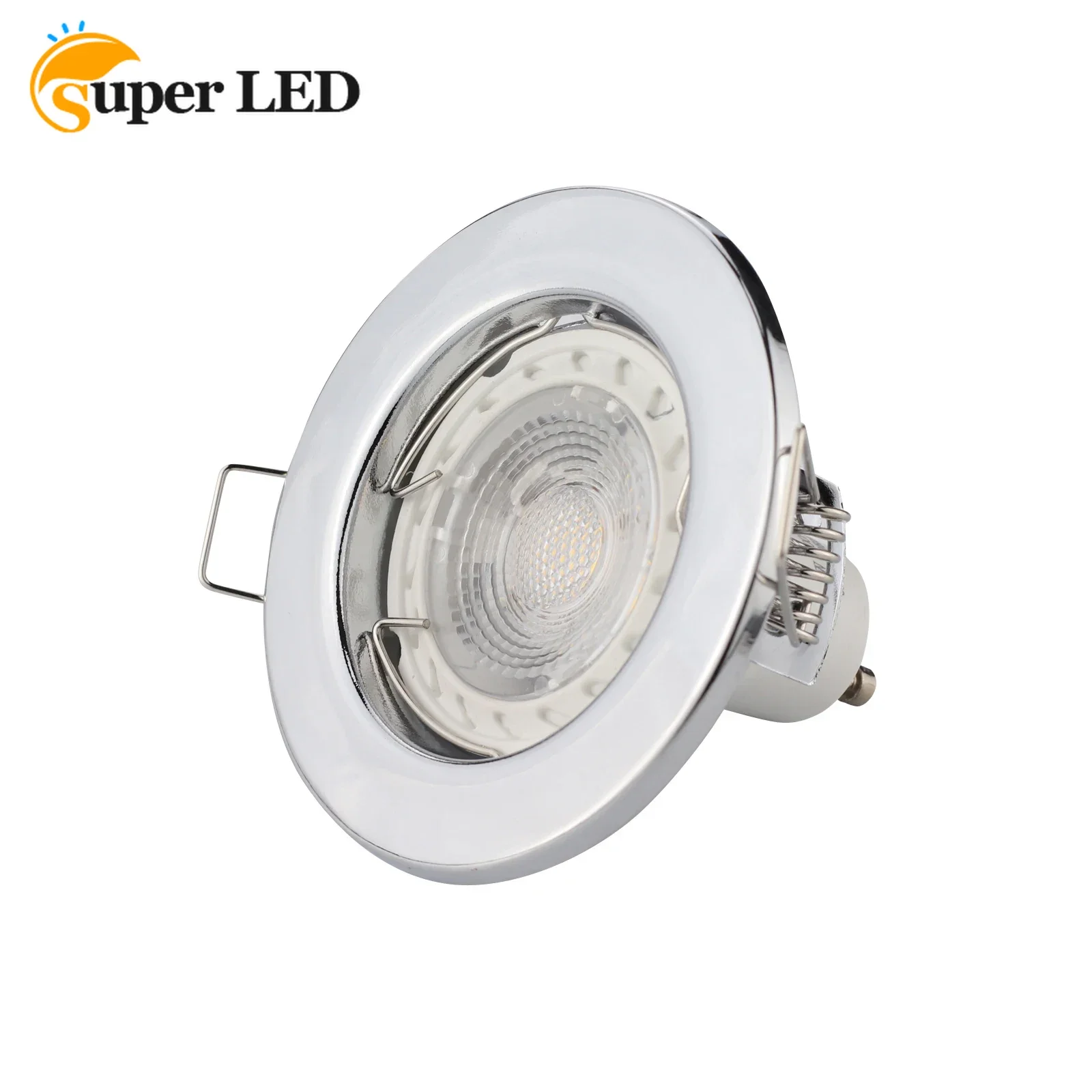 Round Shape NO Adjustable Recessed MR16 GU10 LED Ceiling Down Light Frame Fixture Spotlight Trims Rings