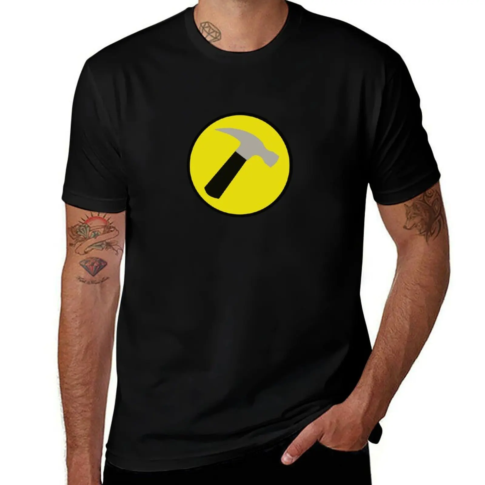 Instant Captain Hammer Costume T-Shirt Minimalist Casual Short Sleeve Top T-Shirt
