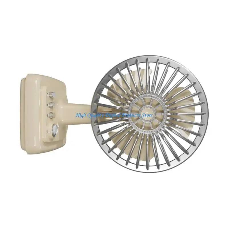 U2JE миниатюрный металлический настольный вентилятор ретро -дизайн