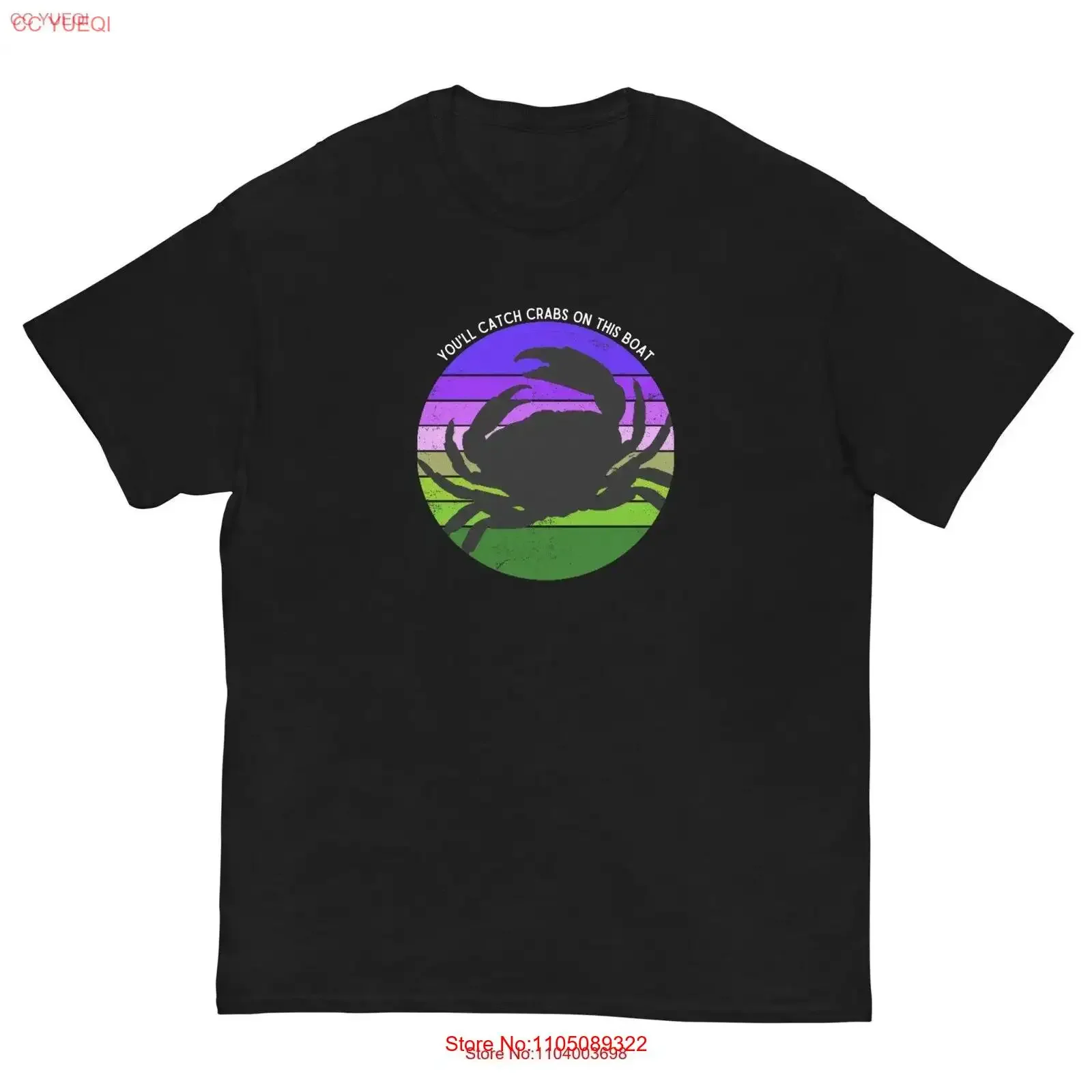 

Men's Funny Boating classic tee You'll Catch Crabs On This Boat Owner T Shirt vintage Washed Stylish streetwear homme