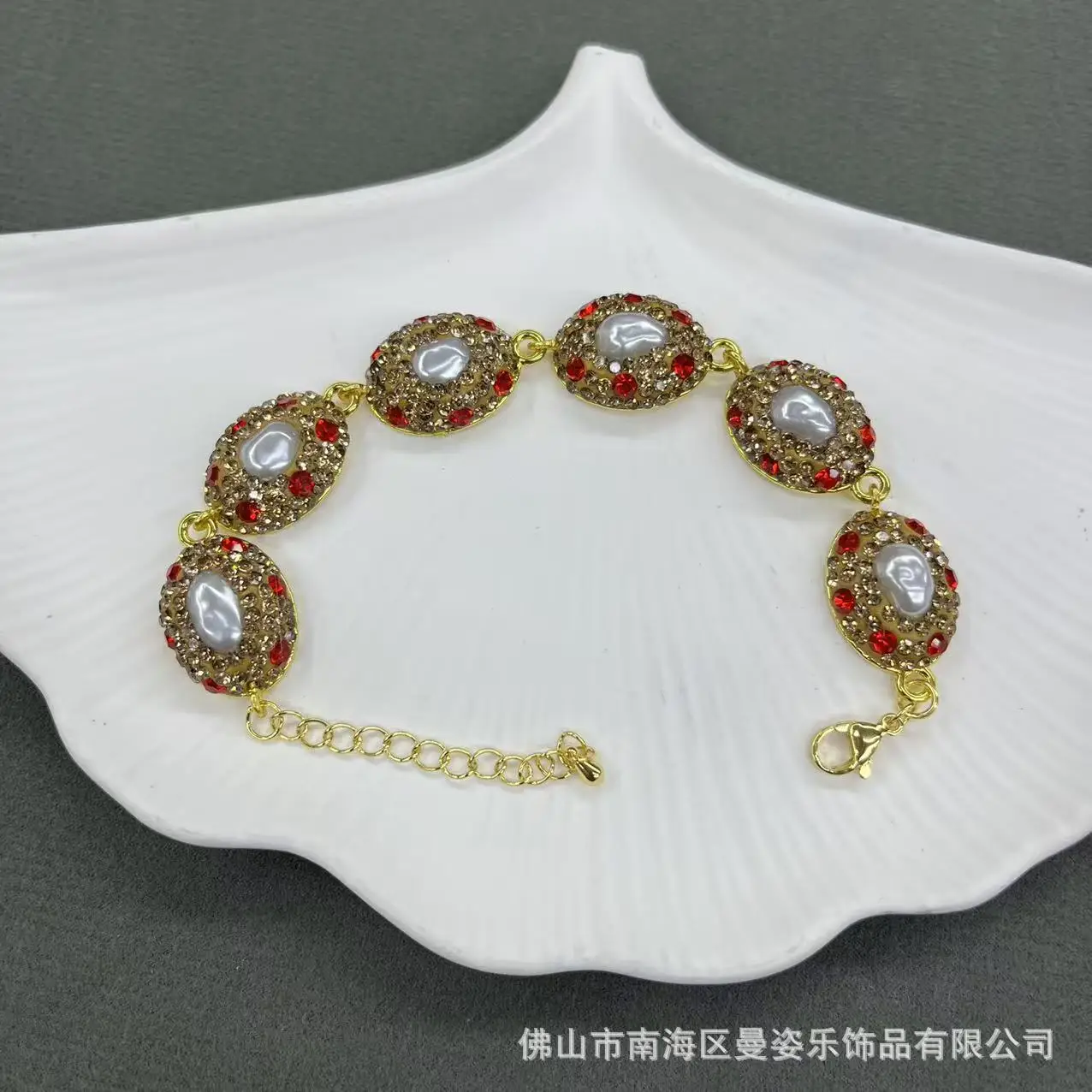 DIY accessories New Bead Bracelet Fashion Full Diamond Inlaid Gemstone Handmade Design European and American Cross-border Resour