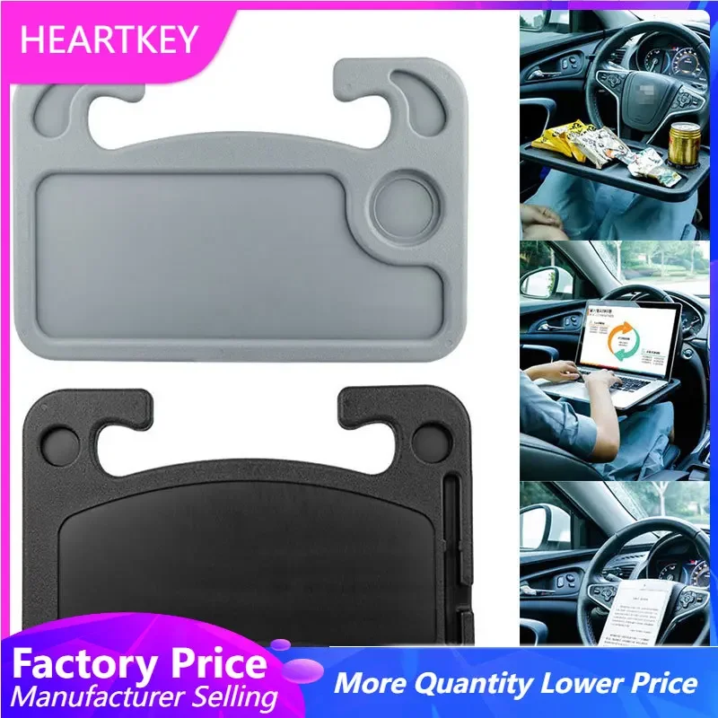 

Car Table Laptop Desk Car Cup Holder Tray Steering Wheel Portable Dinning Universal Car Food Dine Earting In Table