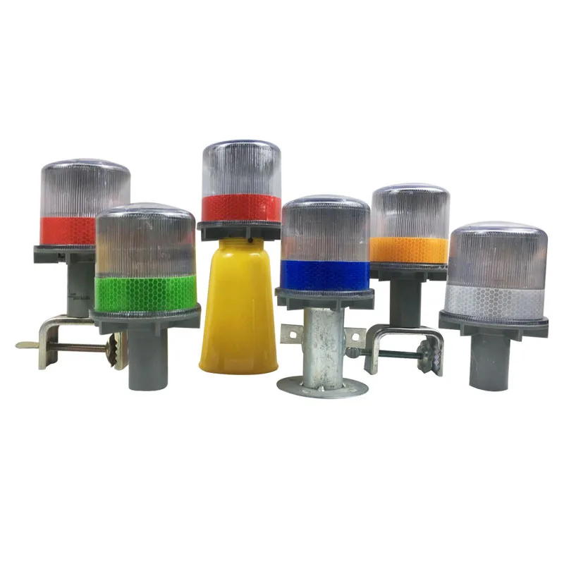 Solar Powered Barricade Warning Light Strobe LED Navigation Signal Indicator Light Piscando Solar Bursting Light Para Road/Street