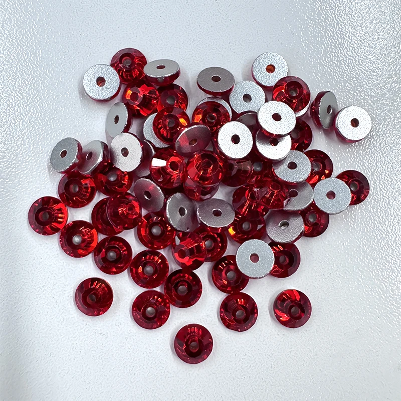 High quality 3mm 4mm 5mm 6mm 8mm middle hole sew on crystal flat back rhinestones with one middle hole crystal ab strass