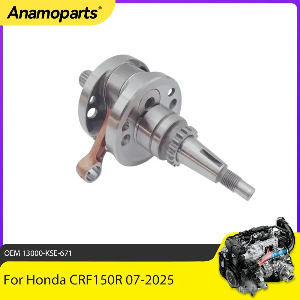 Engine Motor Parts Crankshaft Assembly For Honda CRF150R CRF150RB 13000-KSE-671 Connecting Rod Crank Shaft Bearing 07-25