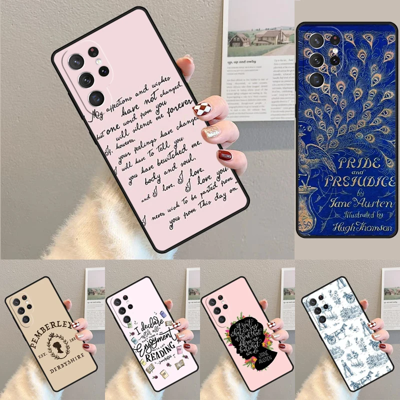 Pride And Prejudice Jane Austen Phone Case For Samsung Galaxy note 10 pro S26 S25 S24 S23 S22 Ultra Plus S21 FE S20 Cover