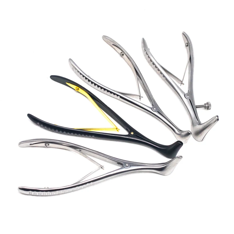 Medical Nose Mirror Speculum Lens Nostril Pliers Nasal Cavity Examination Speculum Dilation Forceps