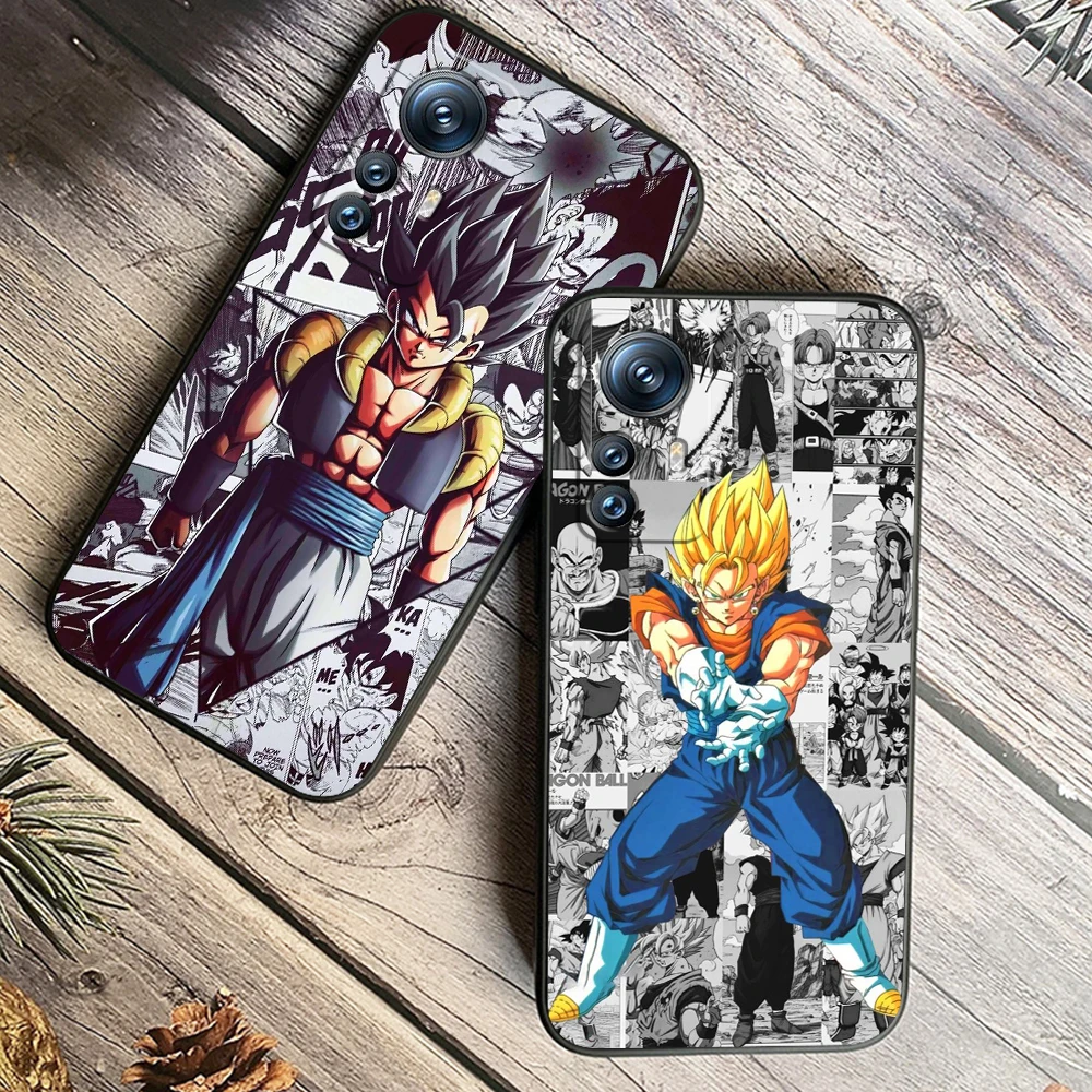 D-Dragon Ball Z Animation Art For Xiaomi Mi 13T 13 12T 12 11T 11i 11 A3 10T 10 9 Pro Lite Ultra 5G Black Cover Phone Case