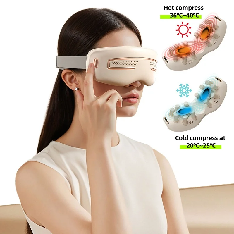 

Smart Electric Eye Massager with Hot And Cold Compress Dual-Purpose Rechargeable Gift for Eye Relaxation