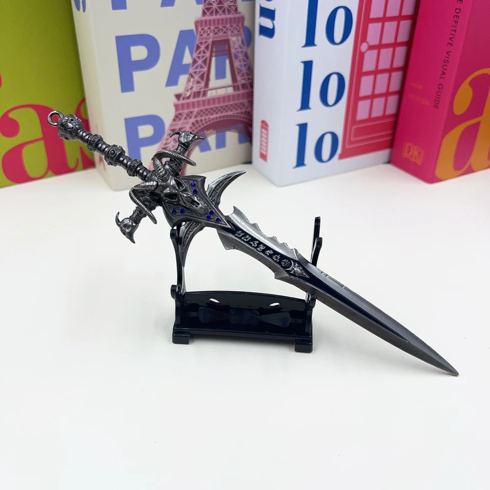 22cm The Frostmourne Demon King Evil Artifact Metal Sword Keychain