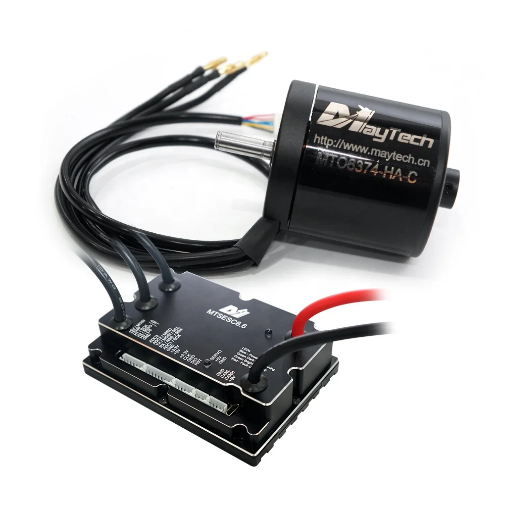 

Maytech (2pcs) sensored 6374 motor sealed 170KV brushless dustproof and 200A V6 based controller for electric skateboard diy