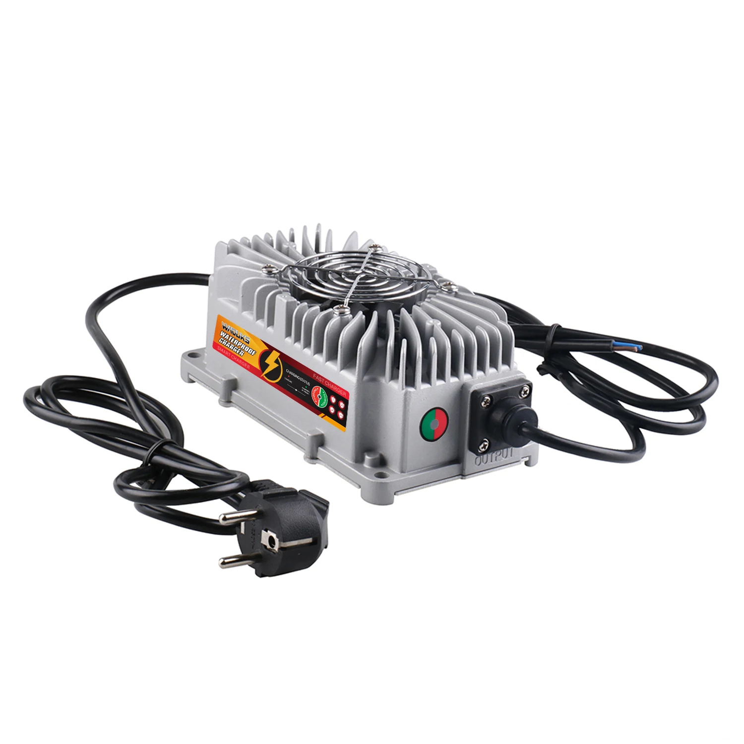 50.4V 5A Li-ion Battery Waterproof Charger Usd For 12S 44.4V Li-ion Battery pack charger Aluminum Shell With Fan Smart Charger