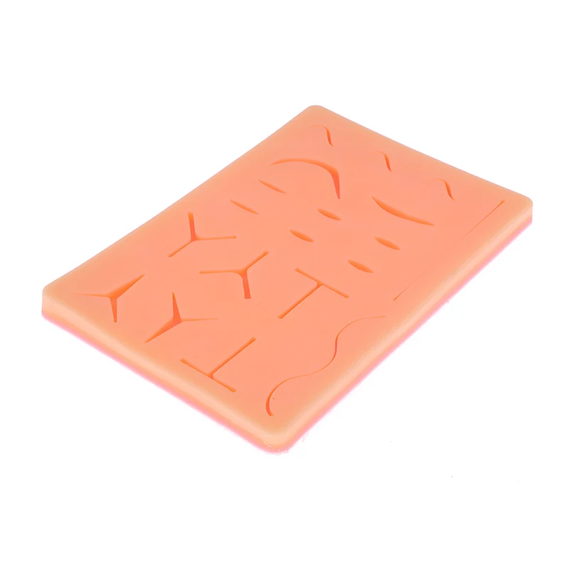 Y Traumatic Skin Suture Model with Wound Silicone Suture Practice Pad Reusable Surgical Suture Knotting Silicone Teaching Model