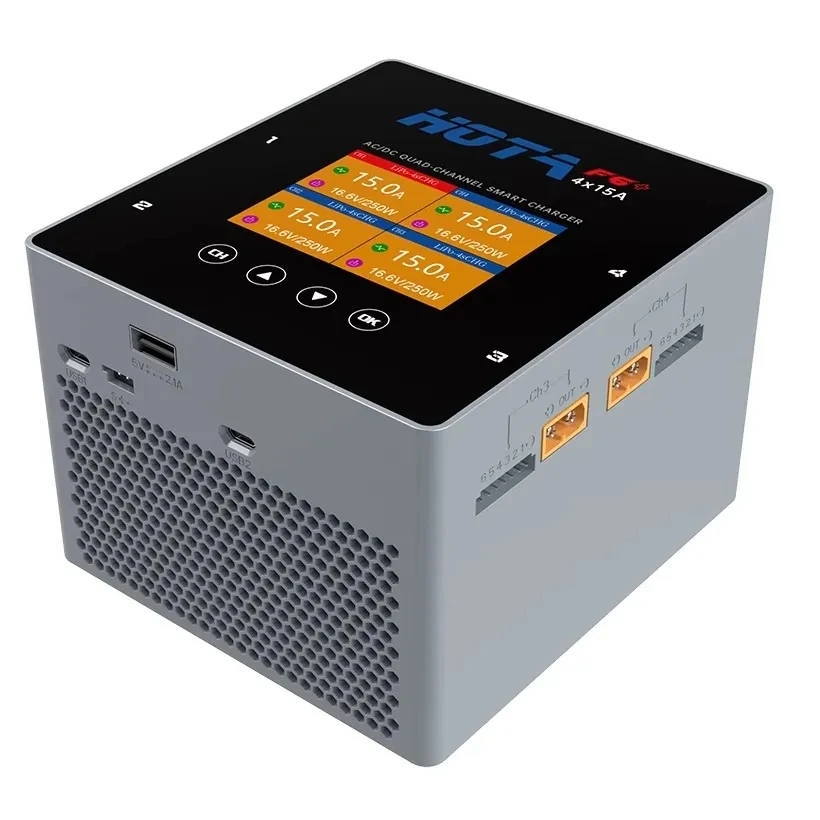 HOTA F6+AC 500W DC 1000W 15A Balanced Charger Multifunctional Intelligent Lithium Battery Charger