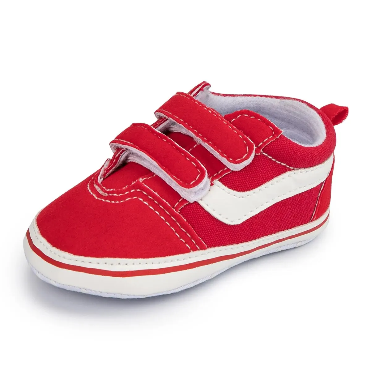 Meckior Baby Canvas Sneakers Klassieke Strepen Casual Baby Boy Meisje Schoenen Anti-Slip Zachte Eerste Wandelaars Baby Unisex Schoenen