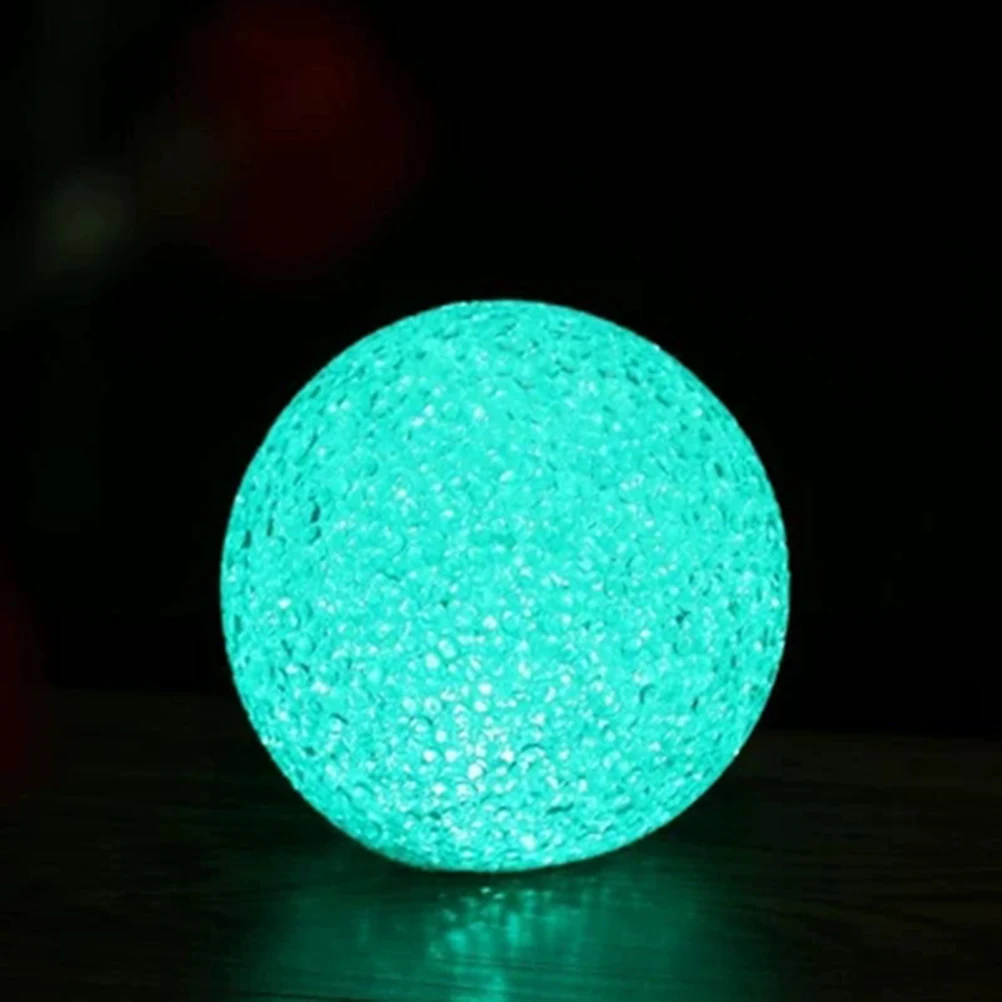 1 pc Glowing Crystal Ball Night Light Colorful Light Gradient Decorative Table Lamps Luminous Toy Balls Bedroom Office Nursery