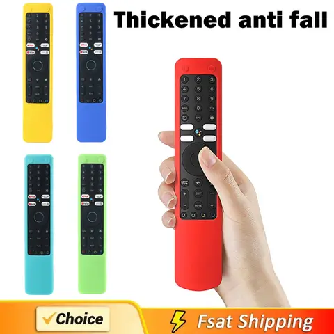 Capa protetora de silicone para controle remoto de tv, capa protetora anti-queda, anti-arranhões, com cordão anti-perda para xiaomi XMRM-ML