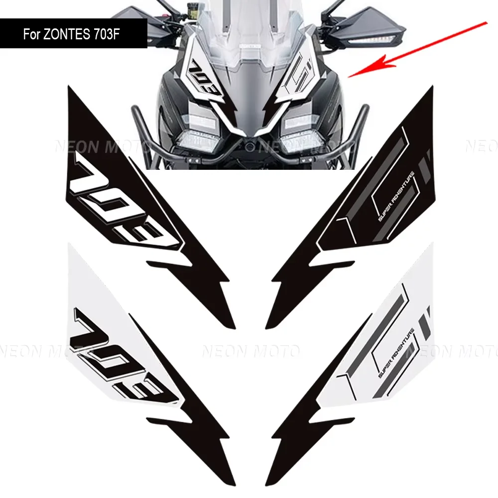 Motorcycle Head Front Fairing Sticker Protection Scooter Waterproof Decortion Decal For Zontes ZT703-F ZT-703F ZT 703F 2024-2026 5