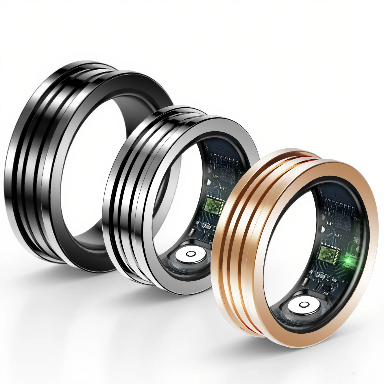 

New Men's smart ring, sleep, heart rate, oxygen monitor, Health Manager,5ATM waterproof,Women's rings Long ,battery life