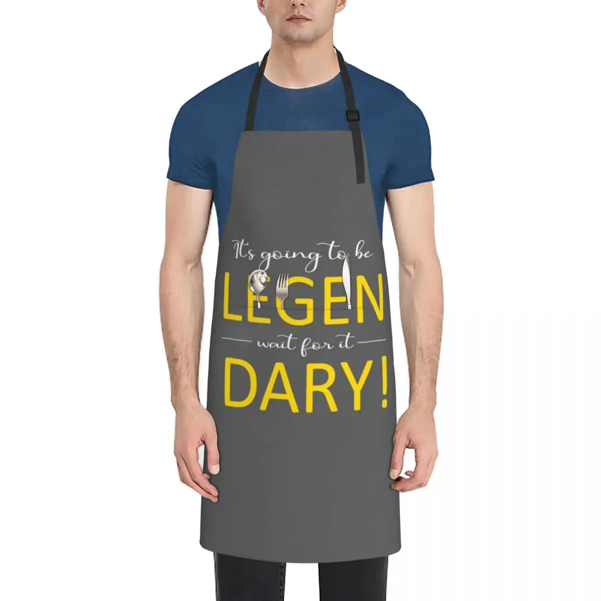 

Legendary Apron Woman Work Kitchenware men Kitchen Kawaii Accessories Apron