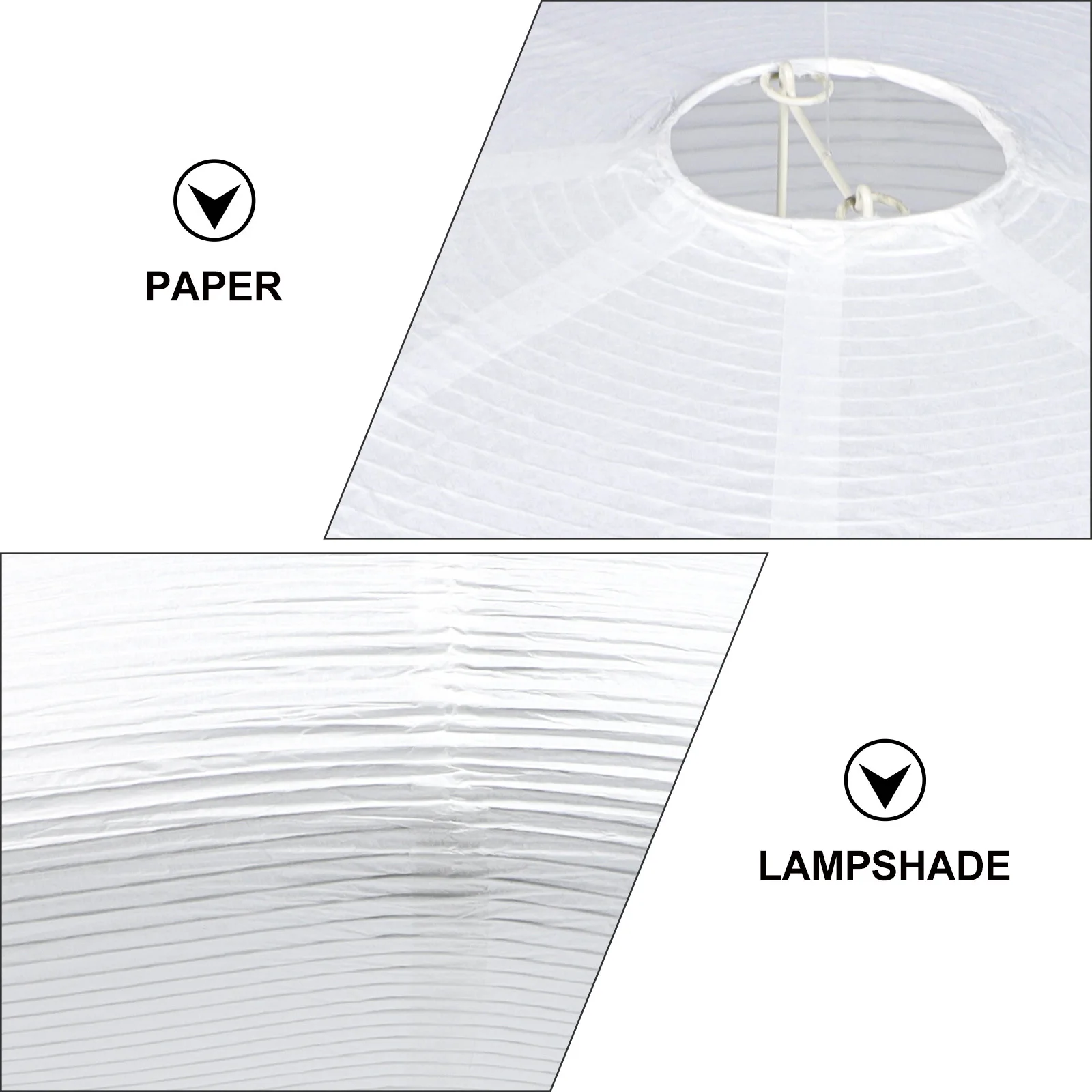 

Paper Lampshade White Ceiling Light Cover for Home Decor Pendant Lighting Cozy Bright Light Study Living Room