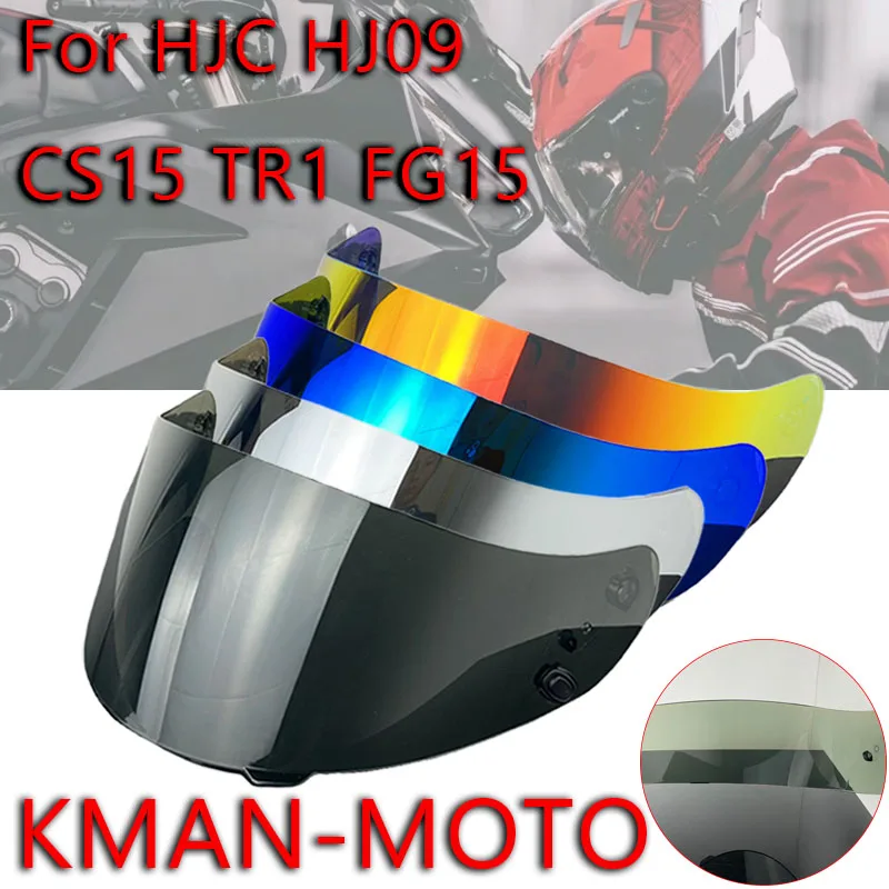 

TR1 visor for HJC HJ09 CSR1 CSInter CS15 TR1 FG15 HS11 FS15 CL17 CLST windproof high toughness high strength Visiere Casque Moto