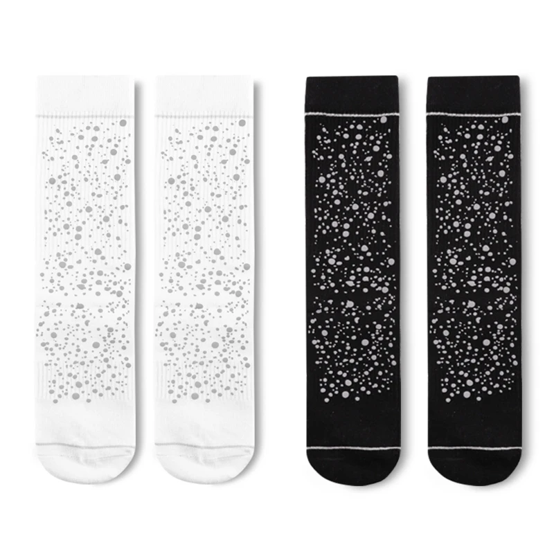 

Unisex Harajuku Cotton Socks High Reflective Luminous Hosiery N0HE