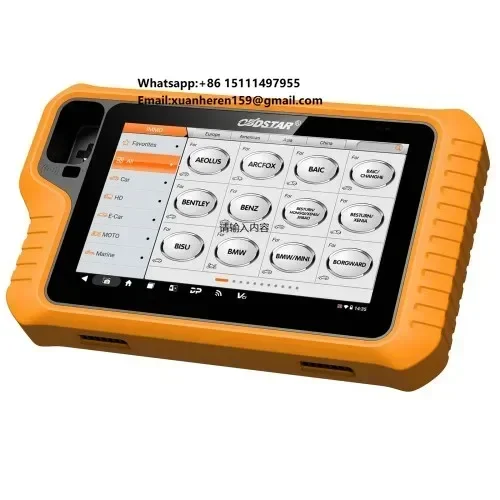 OBDSTAR X300 Classic G3 (KEY MASTER G3) Key Program with Built-in CAN FD DoIP for Car, E-Car, HD, Motorcycle, Marine IMMO