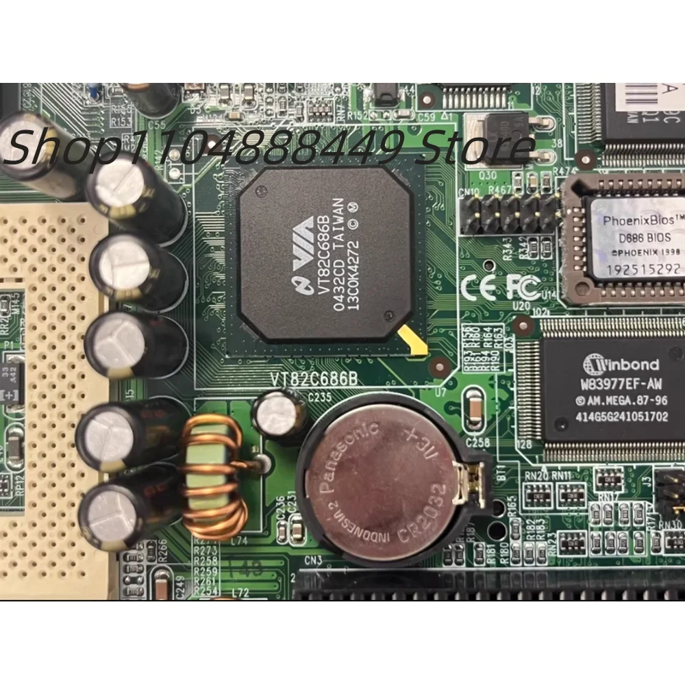 VT82C686B EBC5612 REV.A1.3 เมนบอร์ดควบคุมอุตสาหกรรม