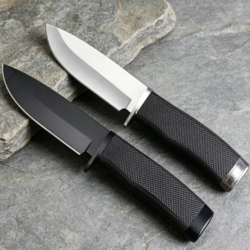 Tragbares Outdoor-Messer mit feststehender Klinge, Mehrzweck-Werkzeug für Wandern, Klettern, Camping, Angeln, Trekking, EDC-Messer, Fleischbeil