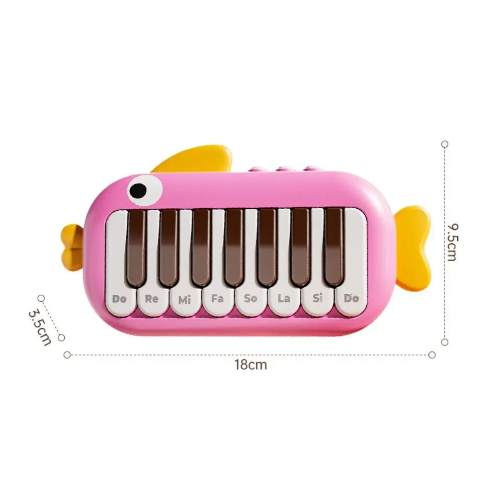 Musical Kids Electronic Piano Toy Learning Music Pink Pocket Piano Keyboard Toy Early Educational Electronic Organ