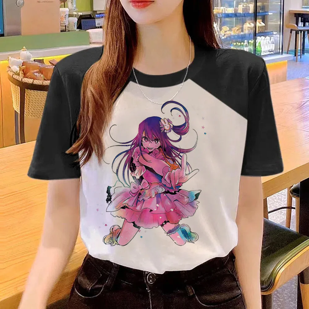 Oshi No Ko tshirt women anime top girl graphic clothes