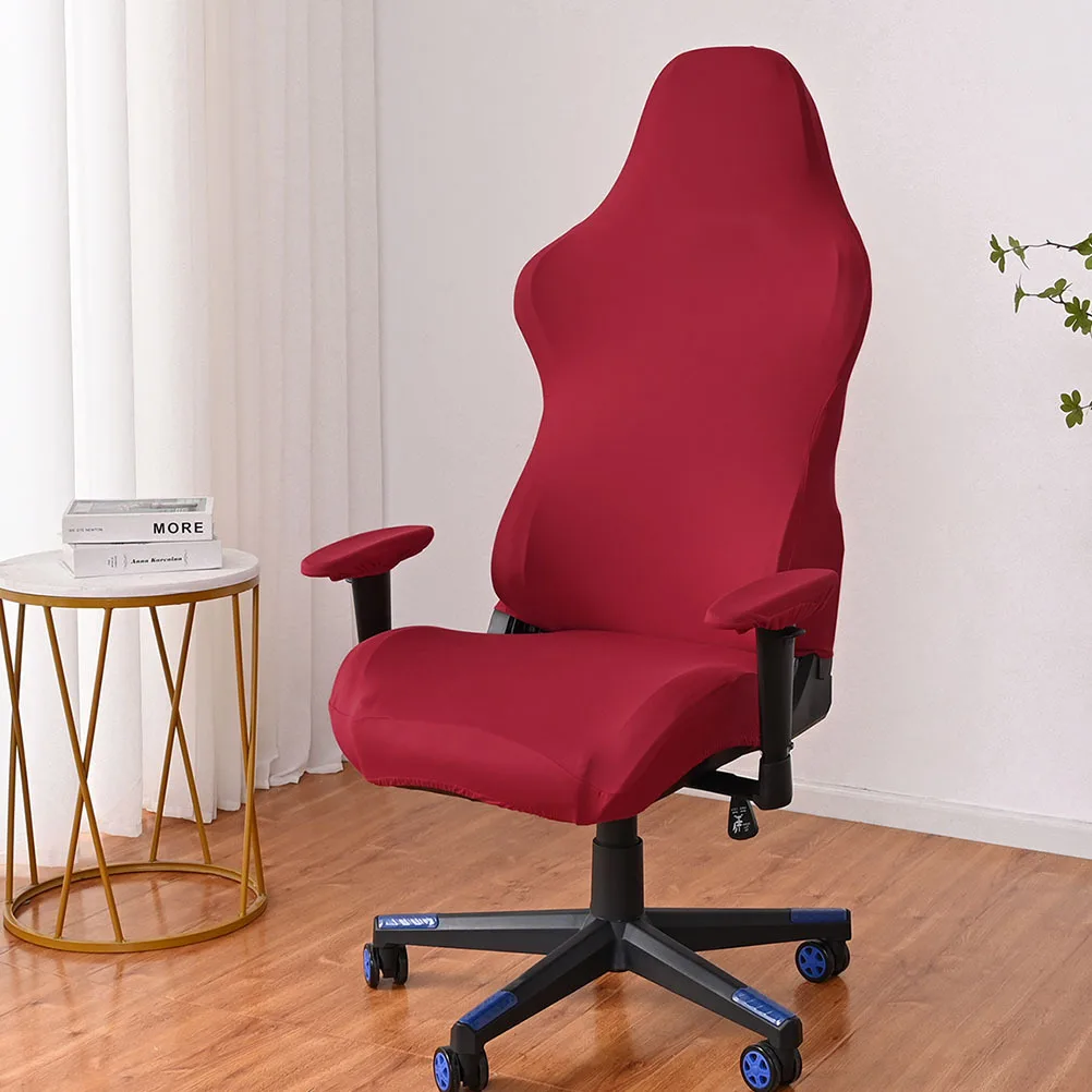 

1 Set Stretchable Gaming Washable Elastic Protector For Computer Room Chair Seat Back Armrest Cover Furniture Cover Chair Covers