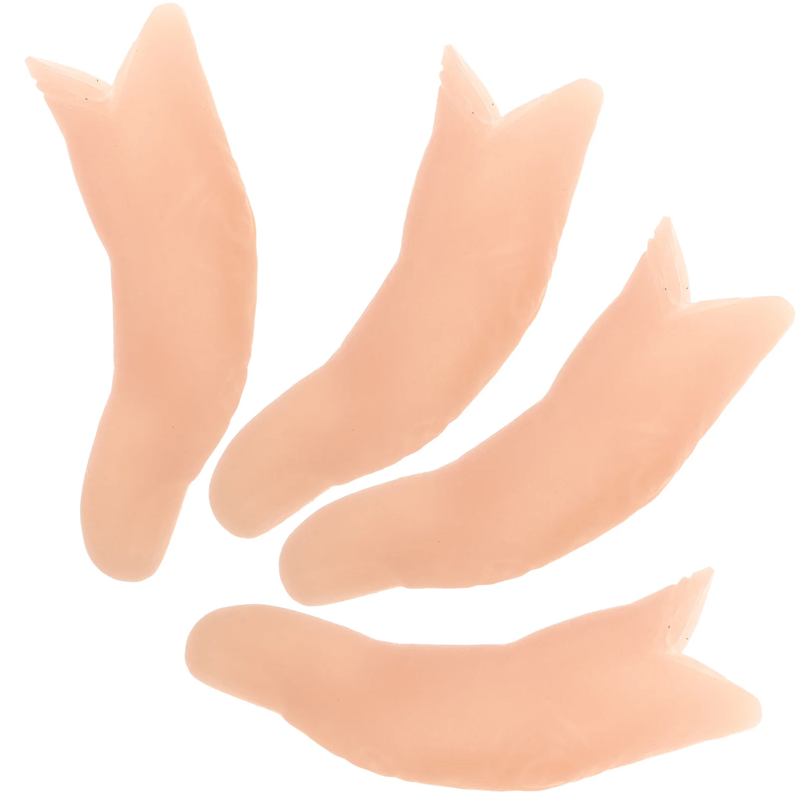 

4Pcs Fake Finger Sleeve Magician Prop Compact for Party Favor Stage Trick Magician Accessories